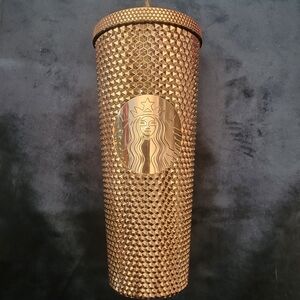 Starbucks Metallic Gold Studded Venti Cold Cup